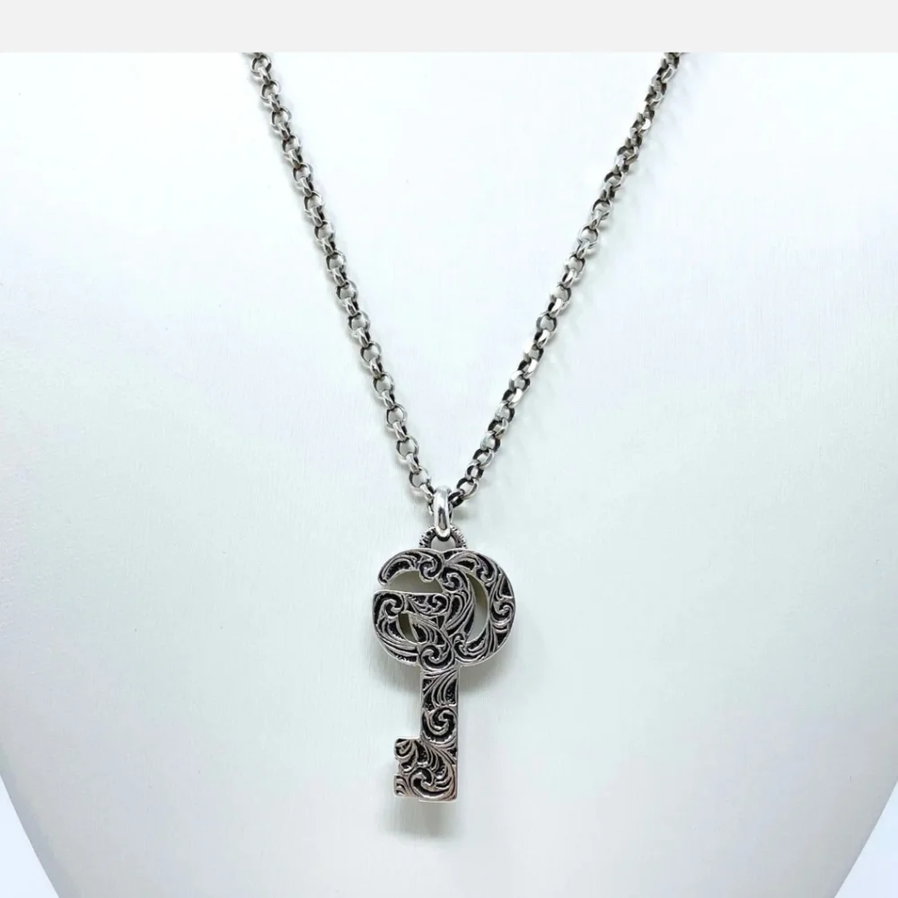 GUCCI KEY NECKLACE NWOT 925 Sterling silver - Picture 4 of 9